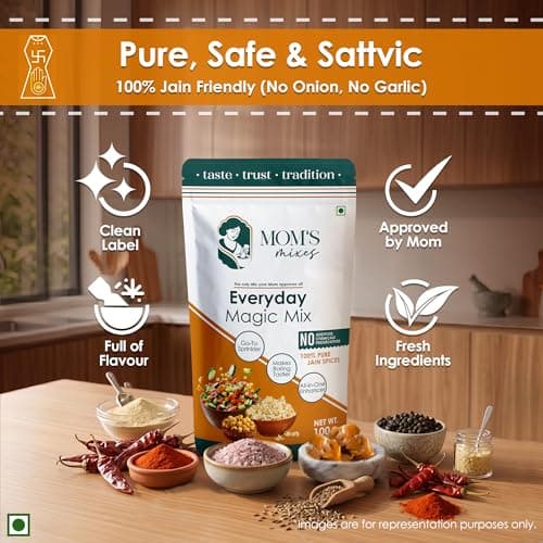Mom’s Mixes Everyday Magic Mix | All-in-One Seasoning & Taste Enhancer | Chaat Masala & Peri Peri Alternative | For Snacks, Fruits, Salads & Meals | Jain Friendly (No Onion No Garlic) | Preservatives Free | Non GMO | 200g — image 8