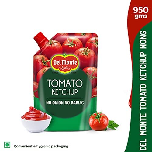 Del Monte Tomato Ketchup No Onion No Garlic Pouch, 950 g & Food Craft Elbow Pasta, 1kg — image 3