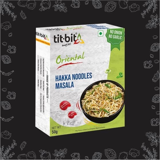 Tit-Bit Spicy Chinese Spices Combo - No Onion No Garlic - Schezwan Fried Masala, Hakka Noodles Masala & Paneer chilly Mix - Quick & Easy to Make - Pack of 6 - Each Flavour 2 Packs (300g) — image 7