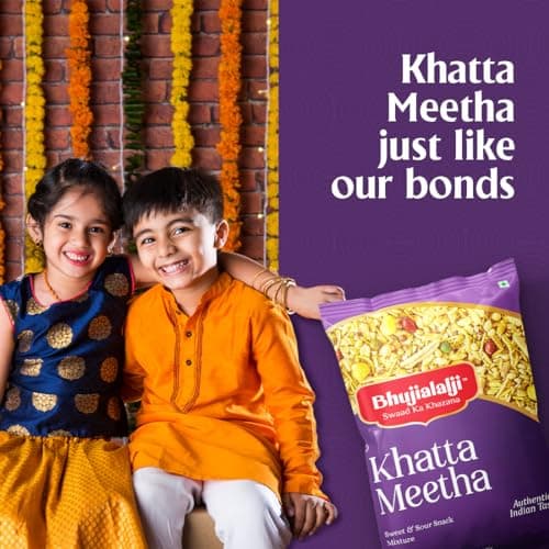 Bhujialalji Khatta Meetha (pack of 1) 1kg | Namkeen Snacks Tasty & Crunchy Tea-time Namkeen | All time favourite indian snacks/Namkeen | Ready to eat | Crsipy & Light snacks. — image 5