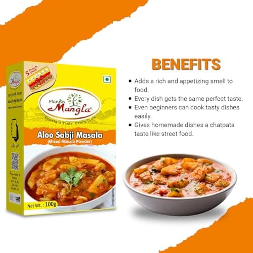 Manish Mangla Aloo Sabji Masala 100g (Pack of 2) | No Onion No Garlic Spice Mix | Authentic Indian Taste | Perfect for Potato Curries & Veg Dishes | Premium Quality Masala — image 7