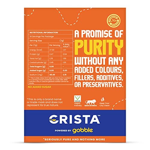 CRISTA Jain Punjabi Chole Masala | Chana Masala | Vegan | No Onion | No Garlic | No Added Sugar | Zero added Colours, Fillers, Additives & Preservatives | 100 gms — image 2