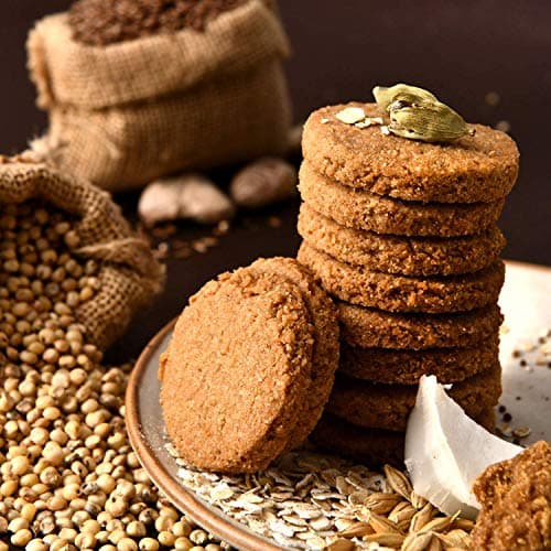 AGROMILETS Jwari Cookies 200g Pack of 3 | Jowar Biscuits | Baked Millet Snack | Grain Based Tea Time Food | Crisp Texture Cookies | Suitable for Regular Use | 3 x 200g Pack — image 7
