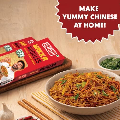 MasterChow Chinese Veg Hakka Noodles - Pack of 2 | No Preservatives | No Maida, Not Fried | Serves 10 Meals - 600gms — image 4