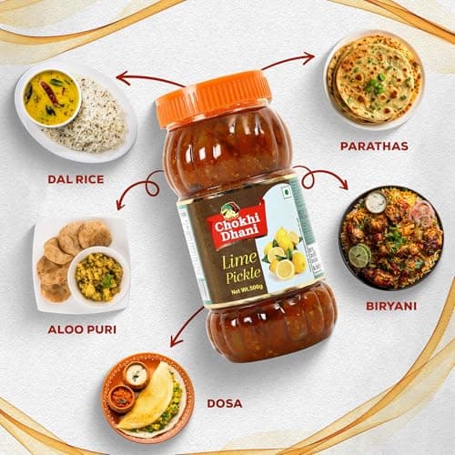 Chokhi Dhani Spicy Lime Pickle Pack of 2 (500g Each) | Nimbu Achar | Oil Free Lemon Pickle | No Onion No Garlic | Tangy & Spicy Indian Pickle | Homemade Taste — image 6