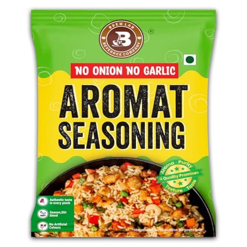 Brew Lab No Onion No Garlic Aromat Seasoning | All-Purpose Seasoning | Perfect Jain Seasoning for Chinese, Indian & Continental Dishes | 1kg