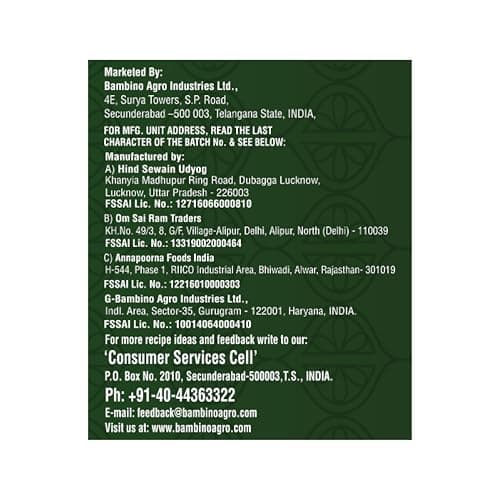 Bambino Thin Roasted Vermicelli 130 G Pouch,Vegetarian — image 6
