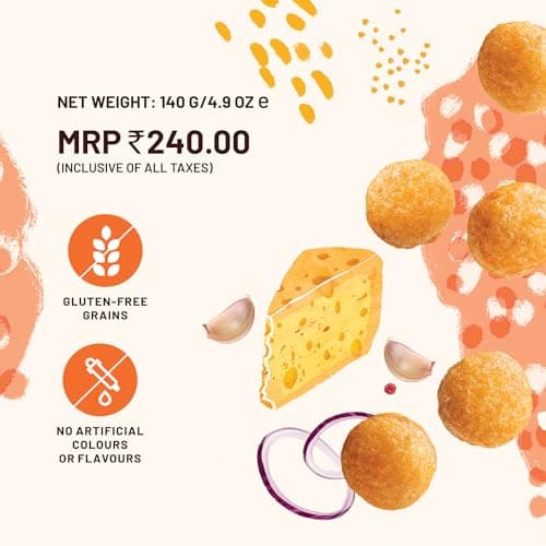 Mille Cheese Balls | 37% Millets | Baked | No Palm Oil | Not Fried, 0 Preservatives | 0 Trans Fat | Healthy Snacks | Naturally Gluten Free | 35g x 4 — image 4