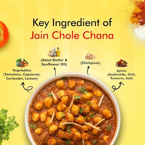 Surtiflavour Authentic Jain Chole Chana, Instant Ready-to-Eat, 250 gram, Gluten-Free, Preservative-Free, Vegetarian (Pack of 1) — image 6