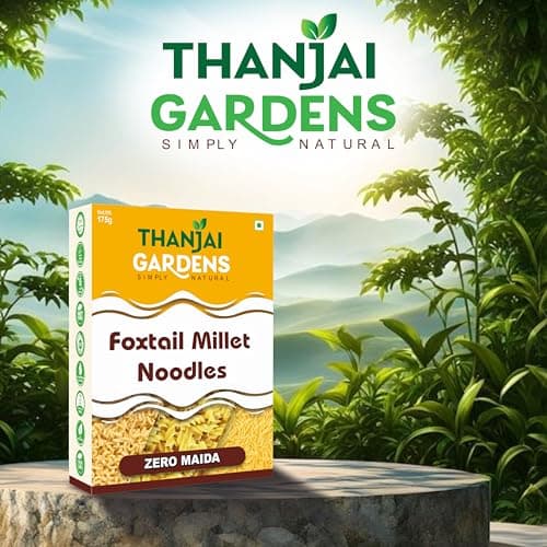 THANJAI GARDENS - SIMPLY NATURAL Foxtail Millet Noodles – Healthy, Nutritious & Nutrient-Rich Instant Noodles | No Maida, No Preservatives No Artificial Color | 175 G Each | Pack of 2 — image 2