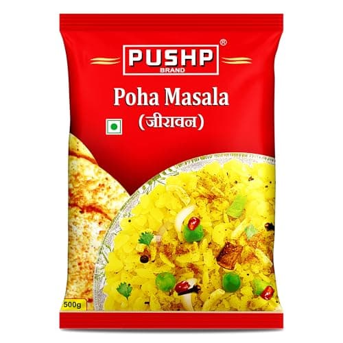 Pushp Jeeravan Masala | 500g Pouch | Indori Poha Masala | Indori-Style Spice Mix | Quality Blend | No Preservatives (Pack of 1)