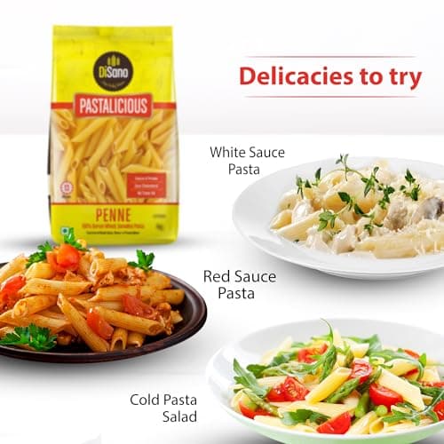 DiSano Penne Pasta 1kg, Healthy Pasta, Made with 100% Durum Wheat Semolina, 100% Suji, No Maida, Source of Protein & Fibre, Non-Sticky — image 5