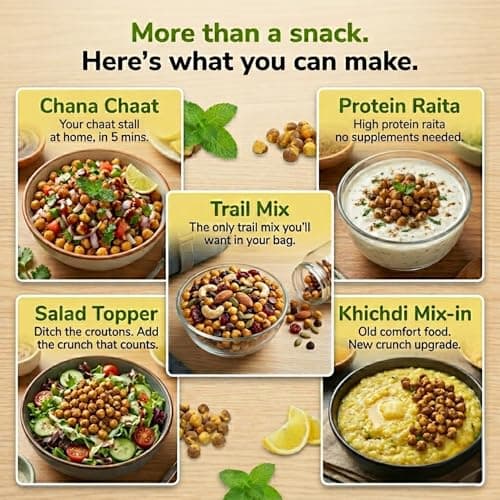 DOUBLE HANS Nimbu Pudina Roasted Chana, Lemon Mint Flavoured, 500gm — image 7