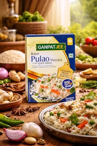 Ganpatjee Pulao Biryani Masala Powder 45G | Pack of 15g x 3| Authentic Taste Ready Mix masala | No Onion No Garlic | No Added Salt — image 5
