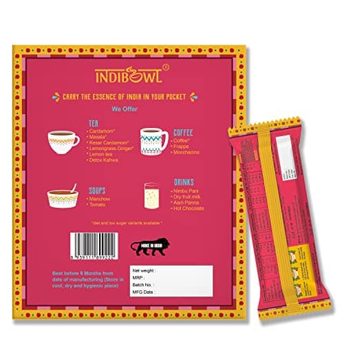 INDICUP Tomato Soup Packet | Ready to Eat Instant Soup Premix | Soup in Fresh Just Add Hot Water & Enjoy | Refreshing Taste | 20 Sachets — image 3