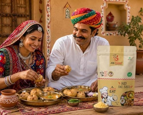 Jain Dal Baati Ready to Eat | Traditional Rajasthani Meal | Instant Heat & Eat Pack | No Onion No Garlic | Authentic Homemade Taste — image 3