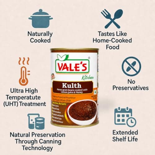 VALE'S Kulth 425 gm | Authentic Chambyali Dham Horsegram Curry | 100% Natural • No Onion No Garlic • Sweet & Sour • Traditionally Cooked • Ready to Eat – Heat & Serve — image 5