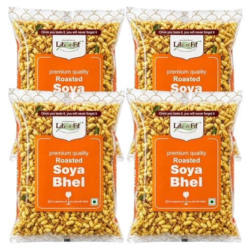 Lite-n-Fit Roasted Jowar - 130g Each, Pack of 4 | Crunchy & Healthy Sorghum Snack | Roasted Namkeen | Light & Crispy Evening Snack | Jowar Murmura — image 8