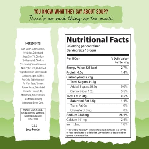 Tit-Bit Sweet Corn Soup Powder, Pack of 5 (250g), Instant and Tasty Corn Soup, No Onion No Garlic, Soup Packets for Easy Preparation — image 2