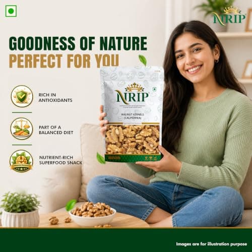 NRIP Premium Walnut Kernels California 200g (Pack of 1) | Walnuts without Shell | Akhrot Giri | Dry Fruits, Healthy Snacks | Natural Walnut Kernels | Rich in Protein, Iron & Source of Omega-3 — image 6