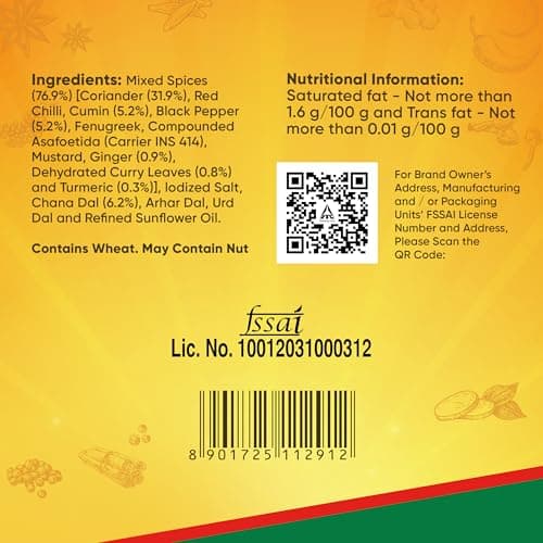 Aashirvaad Sambar Masala, 100g, Blended Spice for Authentic Taste and Colour — image 2