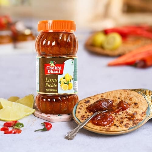 Chokhi Dhani Lime Pickle 500g | Tangy & Spicy Nimbu Achar | Oil Free Lemon Pickle | No Onion No Garlic | Traditional Indian Pickle | Homemade Style — image 3