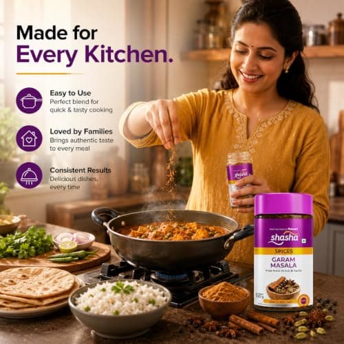 Shasha Garam Masala Powder 100g - Spice Blend for Authentic Indian Dishes - No Onion or Garlic - From the House of Pansari — image 7