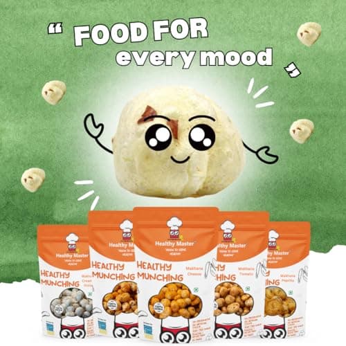 Healthy Master Roasted Makhana Pudina (Fox Nuts) 120 GM | Keto, Diabetic & Jain Friendly | Tasty &Crispy | Healthy Munchies | Snacks — image 5