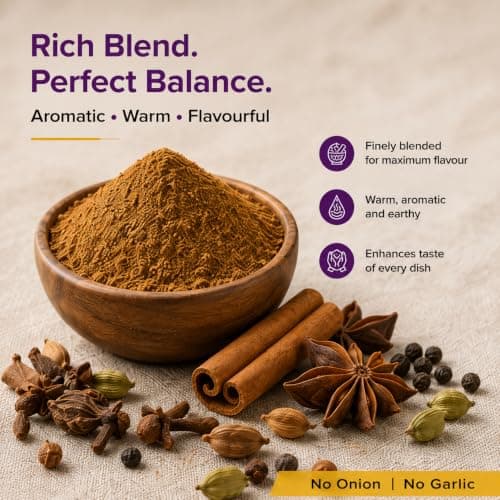 Shasha Garam Masala Powder 100g - Spice Blend for Authentic Indian Dishes - No Onion or Garlic - From the House of Pansari — image 4