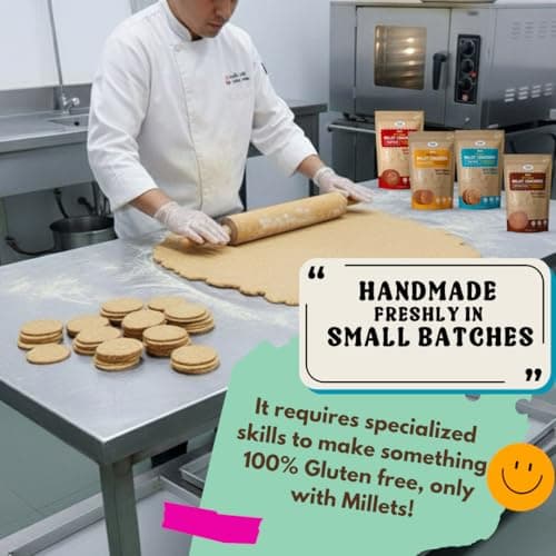 NIHKAN Bajra Millet Crackers - Gluten free | No Maida | High protein | High Fibre - Handmade & baked | Healthy Millet snack | Chai time guilt free snacks - No Preservatives & No Baking soda - 100g (Bajra Methi Flavour) — image 6
