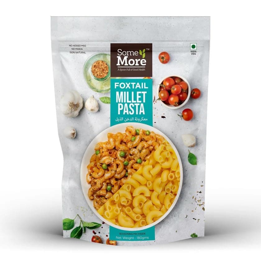 SOME MORE Foxtail Millet Pasta 180g | Healthy Grain Instant Cooking Pasta | Quick Meal Option | Traditional Millet Food | Easy Cook Serve Pack | Kitchen Style Snack Box — image 5