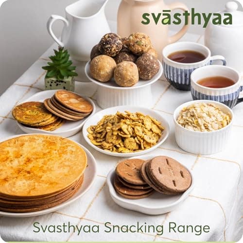 Svasthyaa Roasted Chana Jor Garam Healthy Snack for Kids & Adults | Crispy Channa Namkeen, High Protein, Gluten Free | Vegan Jain Snack with Sea Salt & Hing | No Palm Oil, No Added Sugar 220g - Pack of 3 — image 4