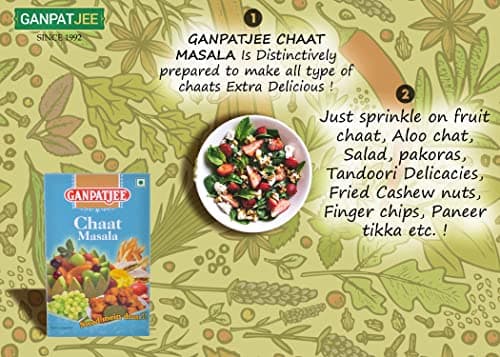 Ganpatjee Chaat Masala Powder, 100g | Chunky flavour and taste | Fruit masala — image 5