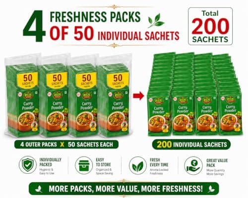 RUCHI Curry Powder Liner Authentic Indian Spice Blend 50 GM Elevate Your Dishes with Rich Flavors | 100% PURE NO ONION & GARLIC FORMULA — image 2