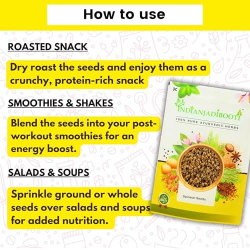 IndianJadiBooti Edible Spinach Seeds, 250 Grams Pack — image 5