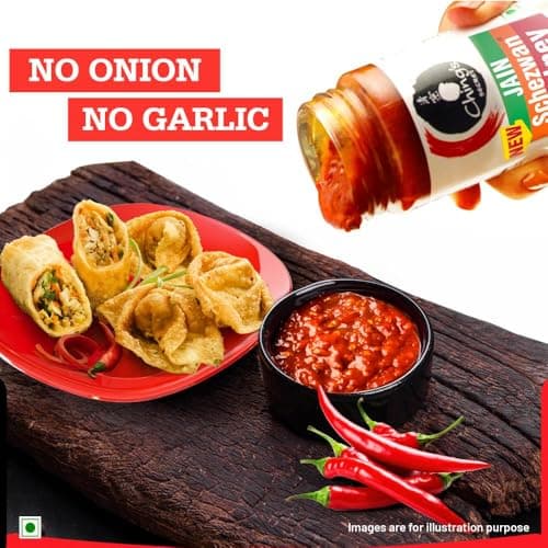 Ching's Secret Jain Schezwan Chutney, No Onion, No Garlic, Dip, Spread, Cook, Ideal for Jain Recipes and Quick Meals, 250g Jar — image 5
