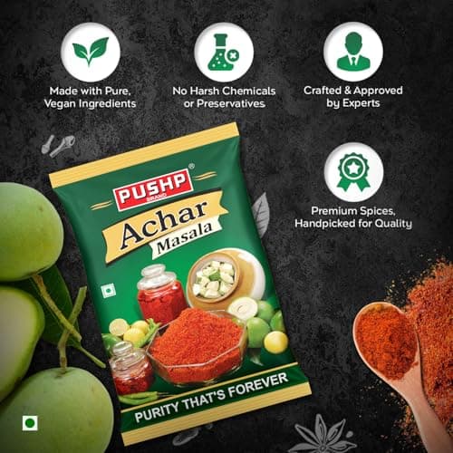 Pushp Achar Masala | 500g | Premium Blend of Traditional Spices | Ready-to-Use Pickle Mix | Authentic Homemade Pickle Masala | No Added Preservatives (Pack of 1) — image 5