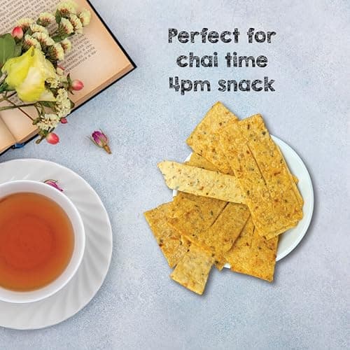 SelfCare By Suman Agarwal Roasted Rice & Spice Lavash - 100g (Pack of 1) | Healthy-Snacks-Namkeen-Grocery | Crispy - Tea time - Eat with Dip | Jain & Travel Friendly - Vegan | No Added Preservatives — image 6