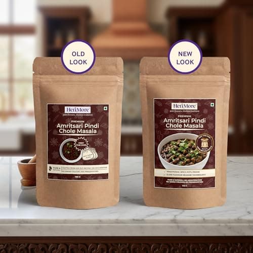 HeriMore Amritsari Pindi Chole Masala, 100g | Authentic Punjabi Chole Spice Powder, Jain Friendly, No Onion Garlic, Natural & Preservative-Free — image 5