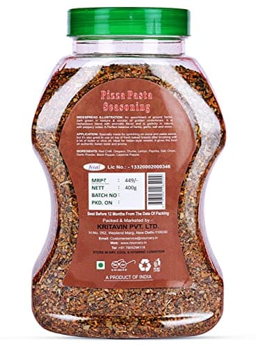 Nourcery Pizza & Pasta Condiment Mix, 400g I Oregano Condiment I Full of Aromatic Herbs & All Natural | All purpose Condiment I Italian Style Condiment of Herbs — image 2