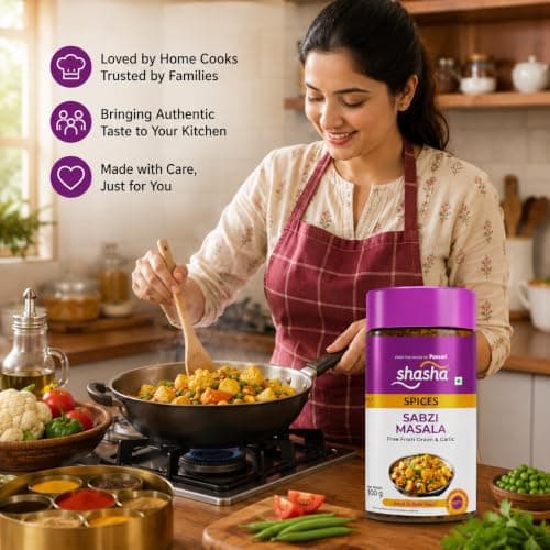 Shasha Sabzi Masala 100g - Spice Mix for Vegetables, Free from Onion & Garlic - Authentic Taste of Indian Spices — image 7