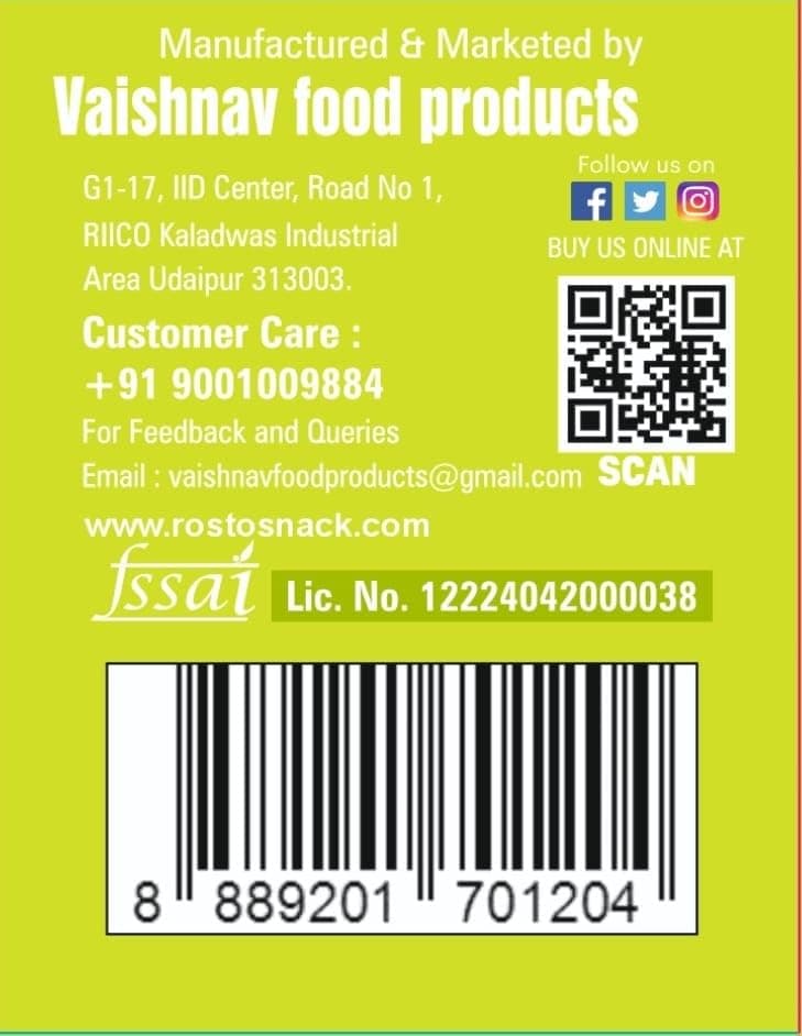 Rosto Guava Chilli Mini Khakhra, Roasted, No Palm Oil, No Artificial Colour, Jain-Friendly, 200 g (Pack of 2) — image 3