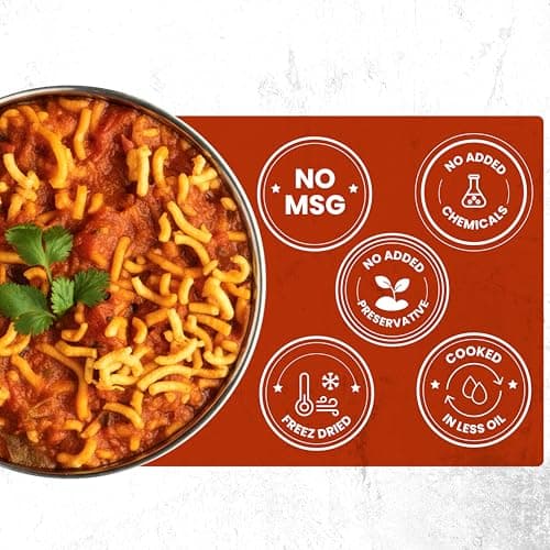 Chericious Ready to Eat Jain Sev Tameta Nu Shaak | Freeze Dried-300 gm | Indian Style Sabji | Quick Heat & Eat | No Chemicals, No Preservatives (Sev Tameta nu Shaak) — image 4