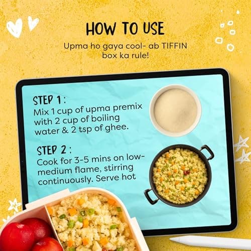 Troovy High Protein Premix | All Natural Ingredients | No Palm OIl | No Preservatives | Made with the goodneess of 10 grains (Pack of 2, Upma) — image 6