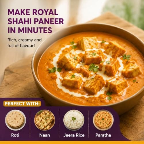 Shasha Shahi Paneer Masala 100g - Spice Mix for Rich & Creamy Shahi Paneer - No Onion or Garlic - From the House of Pansari — image 5