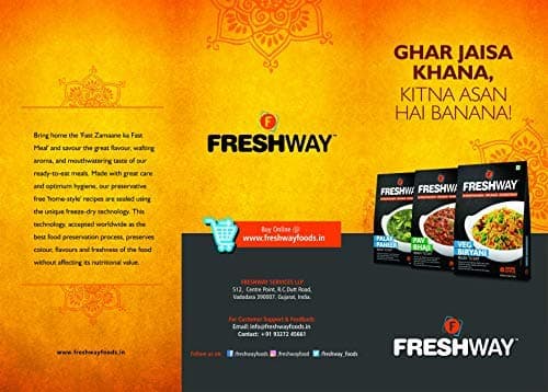 Freshway Ready to Eat Pack of 2 Jain Pav Bhaji & Jain Paneer Bhurji | Freeze Dried Instant Indian Meals | No Added Preservatives or Colors | Authentic Jain Flavors | Perfect for Travelers, Students & Busy Professionals — image 3