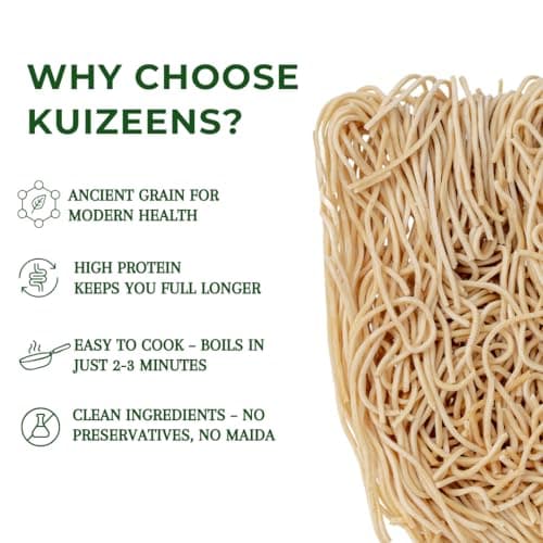 Millet Me by Kuizeens Little Millet Noodle - 220G (Pack of 1) | Traditional Indian Millets | Protein-Rich | Easy-to-Make | Fresh & Flavourfull | No MSG |No Preservatives|Vegan & Wholesome|Ready in Minutes | Jain | No Onion & Garlic — image 4