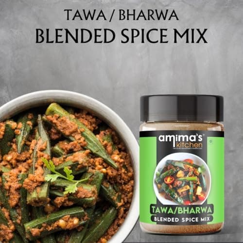 Amima's Kitchen Tawa/Bharva Jain Spice Mix (No Onion No Garlic) – 100 Grams | Blended Spice Mix | For Healthy and Delicious Cooking | No Synthetic Flavour & Color | Ready Masala Powder — image 2