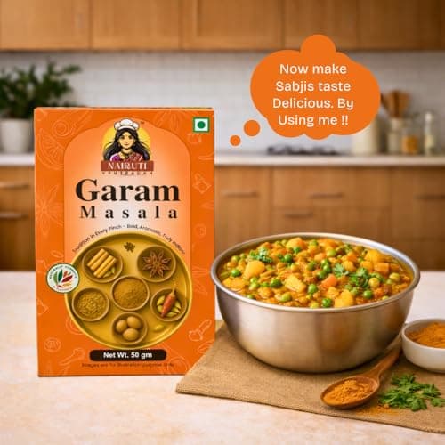 Nairuti Vyutpadan Garam Masala (Jain Friendly) 50g | No Onion No Garlic | Premium Whole Spice Blend | Rich Aroma Indian Curry Masala | No Preservatives, No Artificial Colour — image 5