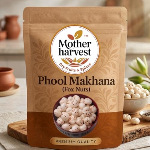 Mother harvest Prasadam Makhana | Crunchy Phool Makhana | Handpicked 4+ Sutta | Fox Nuts/Lotus Seeds | Gorgon Nut | Healthy Diet Immunity Booster Snacks | Rich in Calcium & Maintains Weight | 200gm — image 3